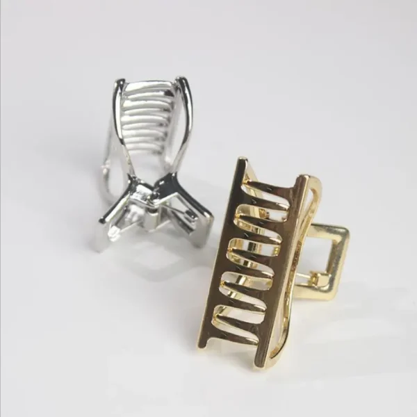 Women Girls Geometric Hair Claw Clamps Hair Crab Moon Shape Hair Clip Claws Solid Color Accessories Hairpin T0497 - Image 5