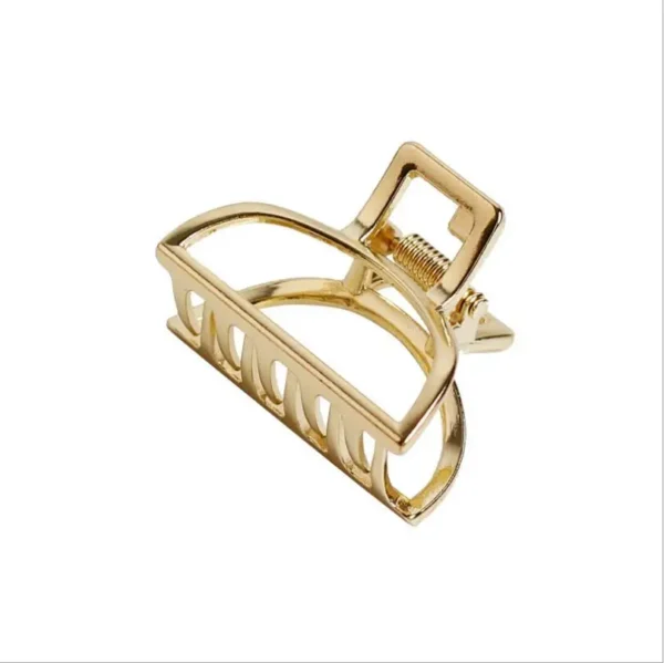 Women Girls Geometric Hair Claw Clamps Hair Crab Moon Shape Hair Clip Claws Solid Color Accessories Hairpin T0497 - Image 2