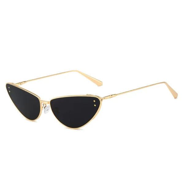 Retro Sexy Cat Eye Sunglasses For Women 2024 New Luxury Brand Narrow Sun Glasses Female Personality Fashion Shades Ladies Trendy - Image 4