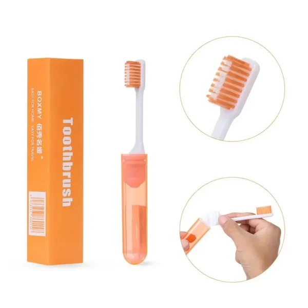 Folding Toothbrush Portable Travel Camping Outdoor Tooth Brush Business Trip Soft Toothbrush Oral Cleaning Tools Health - Image 2