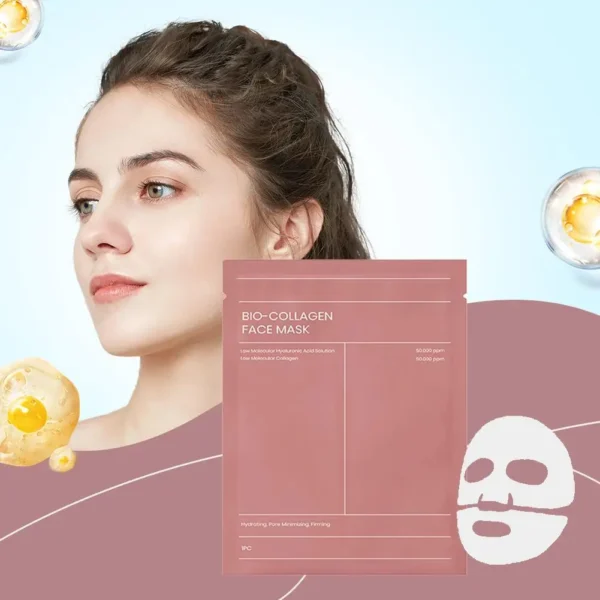 Bio Collagen True Deep Mask,Overnight Collagen Mask with Hydrolyzed Collagen Mask Moisturizing Anti-Aging Mask Skin Care Beauty - Image 2