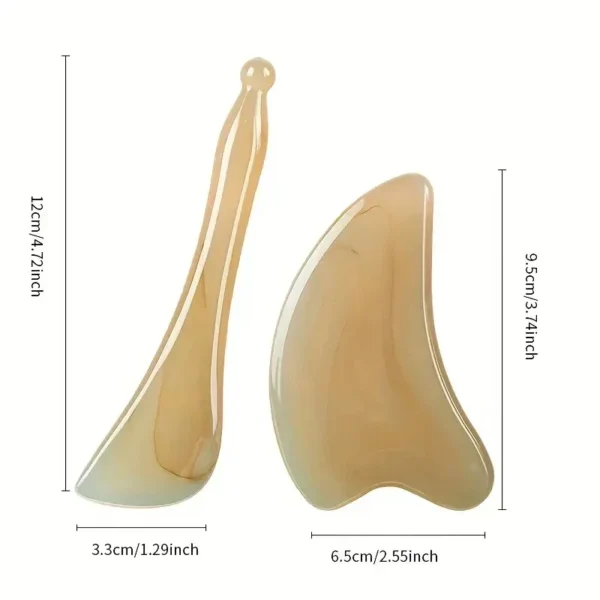 Resin Face Scraping Gua Sha Board Facial Massager Face Massage Roller for Neck Eye Promote Blood Circulation Skin Care Tools - Image 6
