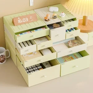 Cosmetics Storage Box Cream Wind Household Desktop Dresser Skin Care Lipstick Storage Rack Organizer Drawer Style Storage Boxes