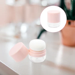 Small Mushroom Head Refillable Loose Powder Box Portable Empty Makeup Powder Case Travel Cosmetics Bottle Skin Care Tool Storage