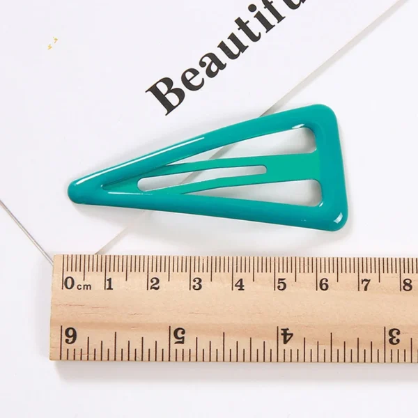 Metal Triangular Hair Clips for Women Girls, 11 Colors, 6.5cm Long No Slip Metal Hair Clips Barrettes Hairpins for Thick Hair - Image 5