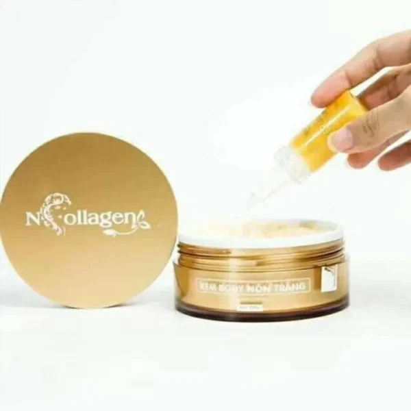 Kem body nõn trắng N Collagen 250g trắng da, giảm nám, tàn nhang, làm mờ các vết thâm, kem duong BODY non trang da white skin - Image 2