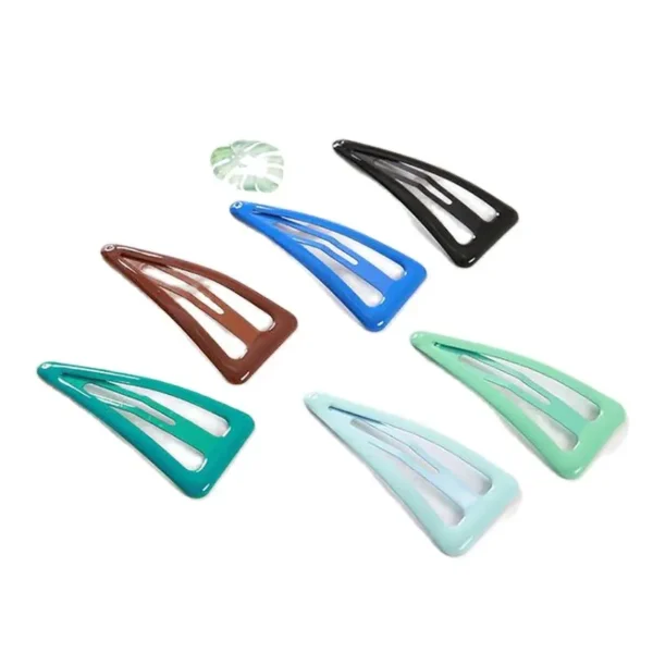 Metal Triangular Hair Clips for Women Girls, 11 Colors, 6.5cm Long No Slip Metal Hair Clips Barrettes Hairpins for Thick Hair - Image 2