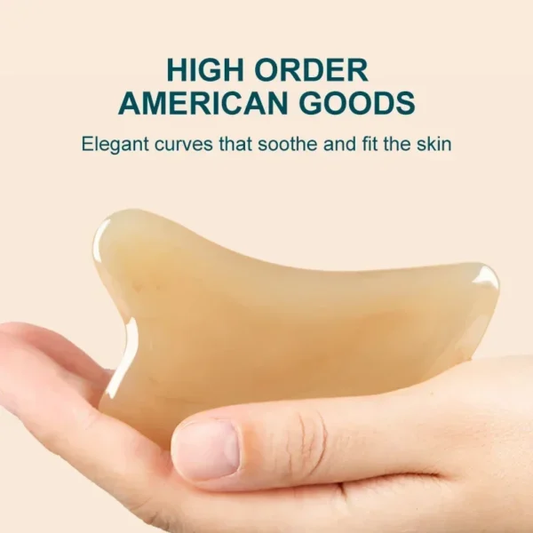 Resin Face Scraping Gua Sha Board Facial Massager Face Massage Roller for Neck Eye Promote Blood Circulation Skin Care Tools - Image 4