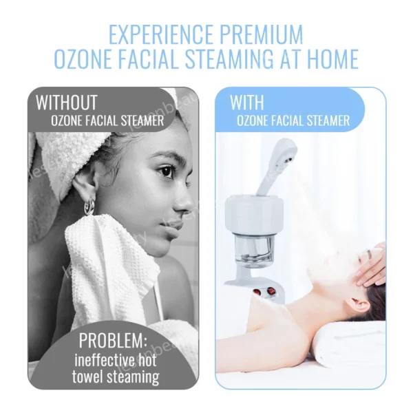 Skin Care Nano Ionic Facial Steamer Portable Nebulize Hot Spray Face Steaming Heated Humidifier Evaporator Warm Mist Humidifier - Image 3